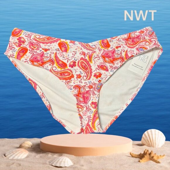 * NWT MID-RISE BIKINI SWIM BOTTOM 16/18 #M - Picture 1 of 5